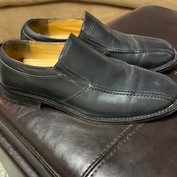 Men’s black leather upper dress shoes, size 10 1/2 - Picture 1 of 7